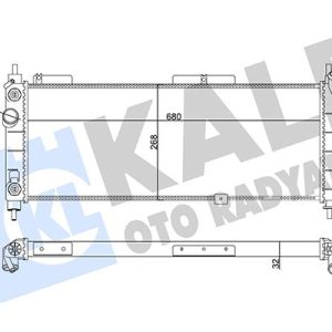 SU RADYATÖRÜ OPEL CORSA B-COMBO-TIGRA 1.2I 1.4I 1.6I 16V 93 AT AC MEKANİK 680x268x32 1300152-1300153-52459322