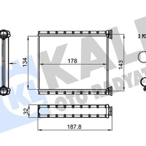 KALORİFER RADYATÖRÜ RENAULT CLIO V