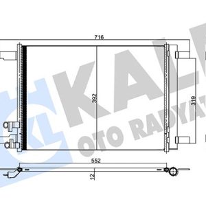 KONDENSER GOLF 14-PASSAT 14-AUDI A3 13-SEAT LEON 123-SKODA OCTAVI 12- AL/AL