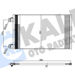 KLIMA RADYATORU MERCEDES CITAN W415 12 . RENAULT KANGOO III 08 A4155000054-8200455795