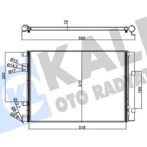 KONDENSER HYUNDAI ACCENTBLUE 1.6 CRDI 11-i20-KIA RIO III AL/AL