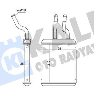 KALORİFER ALFA ROMEO 156-GTV-SPIDER HEATER CORE