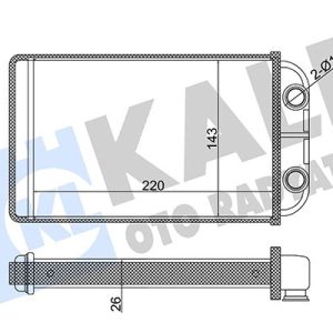 KALORİFER RADYATÖRÜ TOYOTA HILUX 2.4L 2L-T LN145 4x2 97-04 - ALEMİNYUM