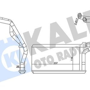 KALORİFER RADYATÖRÜ MITSUBISHI L200 2.5L 4D56T DI-D CR 4X2 4X4 KA4T KB4T 07-14 - ALEMİNYUM
