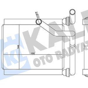 KALORİFER RADYATÖRÜ HONDA JAZZ 1.4L L13A1 GD1 02-07 - ALEMİNYUM