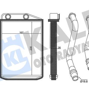 KALORİFER RADYATÖRÜ PEUGEOT BOXER III CITROEN JUMPER FIAT DUCATO III 06 230X163X26