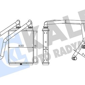 KALORİFER RADYATÖRÜ NISSAN X-TRAIL 2.0L QR20 T30 01-07 - ALEMİNYUM 271408H910