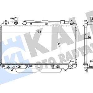 RADYATÖR TOYOTA RAV 4 II AL/PL/BRZ 375x738x26 1640028500-1640028140-1640028190
