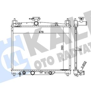 RADYATÖR YARIS AL/PL/BRZ 350x478x16 1640023090