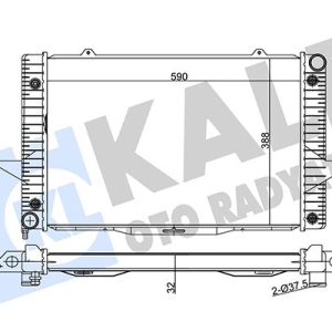 RADYATÖR TURBOLU VOLVO C70 I V70 I 1998-2005 S70 97-00 XC70 97-02 850 93-97 590-388-32