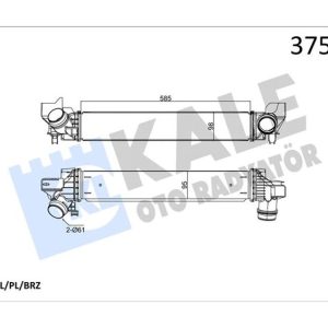 TURBOSARJ RADYATORU BMW F40 F52 F44 F45 F46 F48 F49 F39 . MINI F54 F55 F56 F57 F60