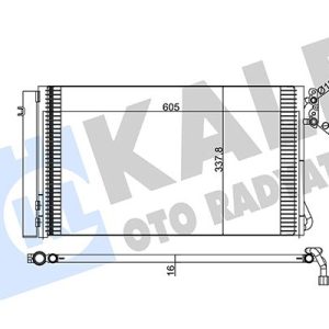 KLIMA RADYATORU BMW E81 E82 E87 E88 E90 E91 E92 E93 E84 Z4 E89 M47 N47 M57 N57 N54 N55 64539229021