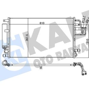 KLİMA KONDENSERİ HYUNDAI SONATA 2.4-3.3 05 TUCSON-SPORTAGE 2.0 CRDİ-2.7 04-10 AL/AL 610x375x16 976062