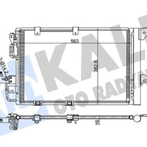 KLİMA RADYATÖRÜ KONDENSERİ ASTRA G-ZAFIRA 1.2 16V-1.4 16V-1.6 16V-1.8-2.0 16V AL/AL 573x383x16 1850073-24431901-93170608
