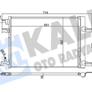 KLİMA KONDENSERİ RADYATÖRÜ ASTRA J-ZAFIRA C-CRUZE 1.3-1.4-1.6-1.7-1.8 39140127-13377762-39074866-1850219