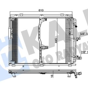 KLIMA RADYATORU MERCEDES S-CLASS W140 91 98 A1408300870