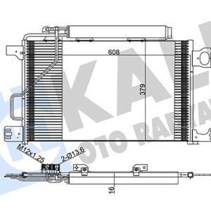KLIMA RADYATORU MERCEDES W203 CL203 S203 C209 A209 A2035000854