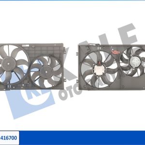 FAN MOTORU DAVLUMBAZLI KOMPLE CADDY 04 GOLF V 1.4 FSI-TSI-1.6 FSI 03-08 150W-295mm