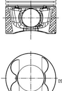 PISTON SEGMAN 0.50 83.50mm MERCEDES OM651 W204 C218 W212 W166 W221 W639 B906 B907 B910 A6510301017