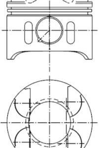 PISTON SEGMAN STD 88.01mm MERCEDES OM646 W203 C209 W211 W639 B901 B906 30 PIM A6110301017-0045900