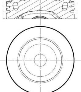 PİSTON SEGMAN CRAFTER-AMAROK-PASSAT 81mm CKUB-CKTB-CFFA-CFFB-CFGB-CFGC-CNFA-CNFB STD 03L107065AG-03L107065S-03L107065AA