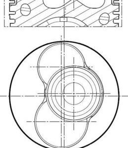 030PI00087102 MOTOR PİSTON SEGMAN 0.50 VW T5 AXB-AXC 3.4 SİLİNDİR 80.01 030 PI 00087102 038107065