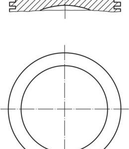 MOTOR PİSTON SEGMAN 0.50 P207-P208-P2008-P206 T3E -DS3-C3 III-FIESTA 1.4HDI 8V DV4C/Euro5 73.7mm 87-838407-02 0628.W2