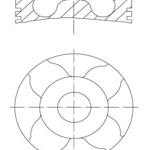 MOTOR PİSTON SEGMAN 0.60 -0.20mm KISA OCUS II 04 11 C.MAX 1.6TDCI 04 11 C4-C5- BERLINGO-307-308 -407-508-PARTNERTEPEE DV6 TD/TED C.RAIL 1560 CC 1.6