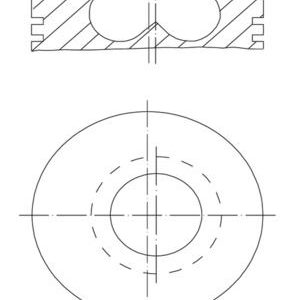 PISTON SEGMAN 84.50mm BMW B37 B47 F10 F20 F30 F40 G20 G30 G22 F32 F34 F36 G32 G11 F48 F15 MINI F54 F55 F56 F57 F60 11258519401