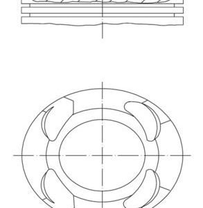 PISTON SEGMAN 82 mm STD BMW B38 B15 A B58 B30 A F20 F30 F40 F45 F46 F32 F36 F48 F39 11258638448
