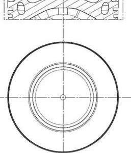 PISTON SEGMAN 84.50mm BMW N47 D16 F20 MINI R55 R56 R57 R60 R61 11257812567