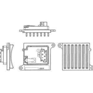 KLIMA FAN REGULATORU MERCEDES W203 CL203 W220 W221 W163 A2208209210