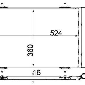 KLİMA KONDENSERİ RADYATÖRÜ PEUGEOT P508 10 CITROEN C5 10 1.6 HDI DV6 THP-VTI EP6 6455.JC-9684993080-6455.JA