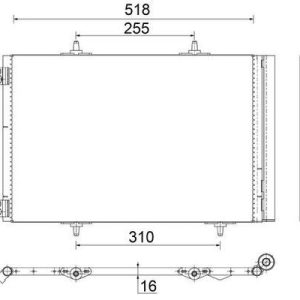 KLİMA RADYATÖRÜ KONDENSER CROSSLAND 17 P207 06 P208 12 19 P2008 13 C3 09 AIRCROSS 17 C4 14 DS3 10 1.2-1.4-1.6 VTI-HDI-THP-PureTECH