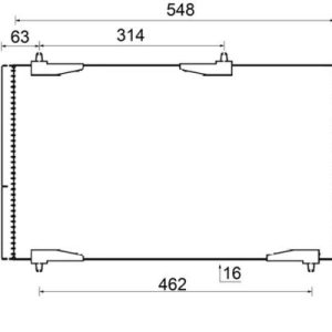 KLİMA RADYATÖRÜ KONDENSER PEUGEOT P206 98 09 1.1-1.4-1.6-2.0-1.4HDI-1.6HDI 6455.CJ-6455.CH-6455.FY-9651867080