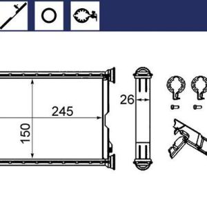 KALORIFER RADYATORU BMW E87 E90 F26 F25 E84 E92 E91 E81