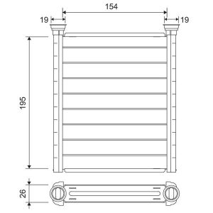 KALORIFER RADYATORU MERCEDES W176 W246 C117 X117 X156