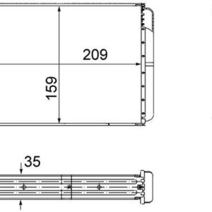 KALORİFER RADYATÖRÜ DOBLO 01 PUNTO 01 IDEA 04 AC KLİMASIZ 209x159