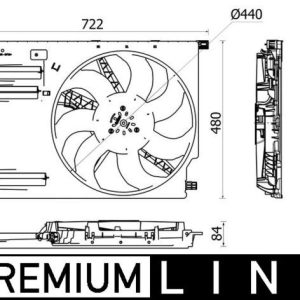 FAN TERMIGI BMW F45 F48 MINI F60 PREMIUM LINE 17427646411
