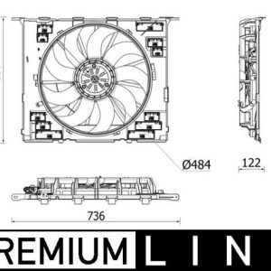 RADYATOR FANI KOMPLE BMW B46 B48 B58 G30 G31 G32 G11 G12