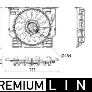 FAN MOTORU PREMIUM LINE BMW G30 F90 G31 B47 D20