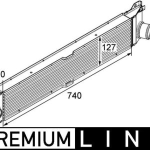 TURBO RADYATÖRÜ INTERCOOLER DUCATO-BOXER-JUMPER 2.2-2.3-3.0 D 06 740x127x50 1340763080-0384.K1