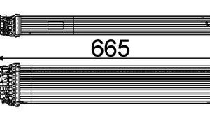 TURBO RADYATÖRÜ INTERCOOLER A4-A5 1.8 TFSI-2.0 TFSI 07 A6 1.8TFSI-2.0TFSI 11 665x142x64 8K0145805G-8K0145805P