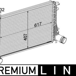 TURBO RADYATÖRÜ INTERCOOLER GOLF VI-JETTA-SCIROCCO-TOURAN-CADDY-OCTAVIA-A3-1.6-2.0 TDI 617x407x32 1K0145803AS-1K0145803AF-5C0145803A