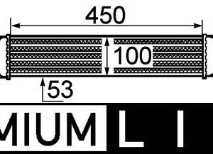 TURBO RADYATÖRÜ INTERCOOLER CORSA D 06 1.3CDTI 90PS 450x100x52