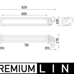 TURBO RADYATÖRÜ INTERCOOLER OPEL ASTRA K 15 22 1.6 CDTI DTH-DTN-DTI-DTU 600X111X95 39185909-39109105-39075515-13356647