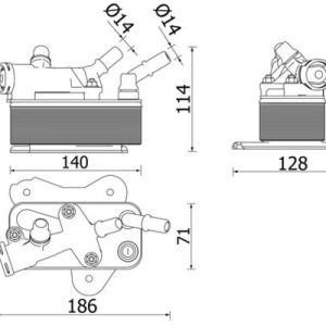 SANZIMAN YAG SOGUTUCU BMW E90 E91 E92 E93 F10 F11 N57 PREMIUM LINE 17217800408