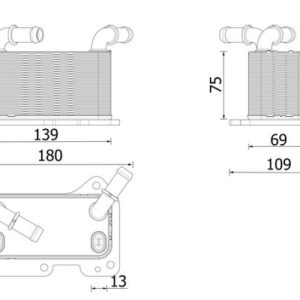 MOTOR YAĞ SOĞUTUCUSU VOLVO V60 B6 V90 B6 2020 XC60 B4 B5 B6 2019 XC90 B5 B6 2019 BENZİNLİ
