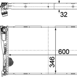 MOTOR SU RADYATORU BMW N47 N54 N55 M47 E81 E82 E87 E88 E90 E91 E92 E93 E84 E89 OTOMATIK SANZIMAN