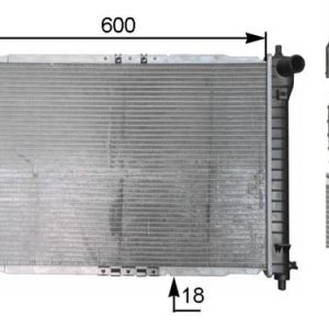 SU RADYATÖRÜ CHEVROLET AVEO-KALOS 1.4 OTOMATİK AL/PL/BRZ 600x418x16 96536524-96816482-96536526